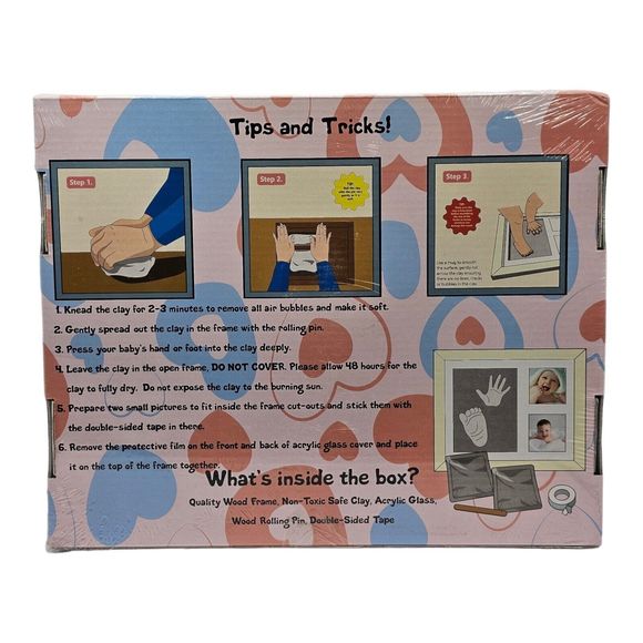 MyMiniJoy Baby Hand and Footprint‎ Picture Frame and imprint Kit - Picture 2 of 4